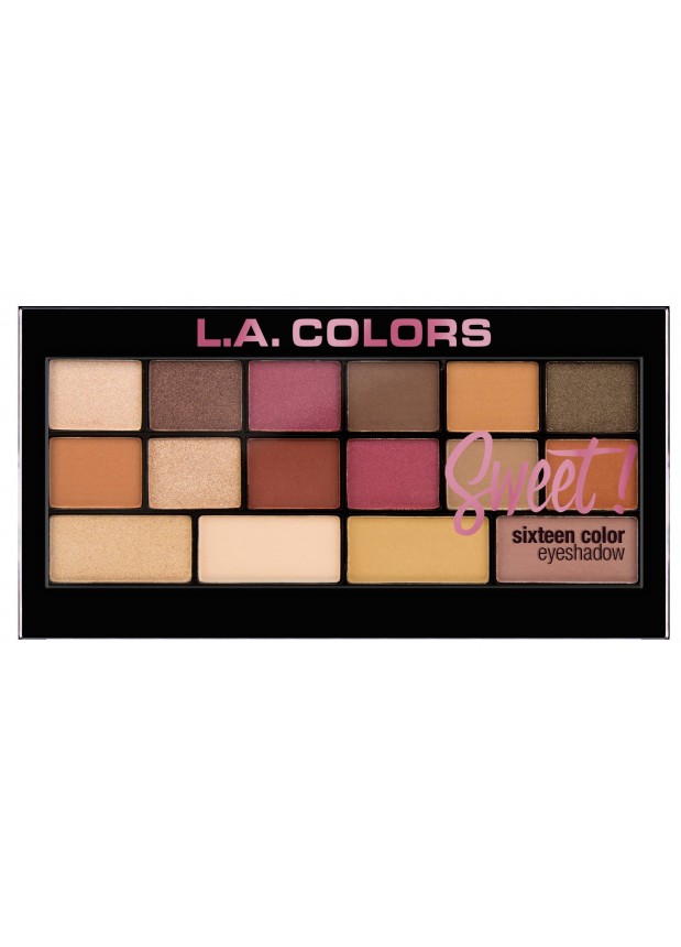 L.A.Colors Sweet 16 Color Eyeshadow Palette  палітра тіней