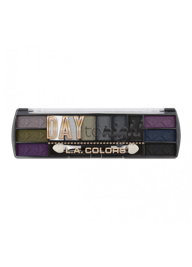 L.A.Colors Day To Night 12 Color Eyeshadow Nightfall тіні для очей