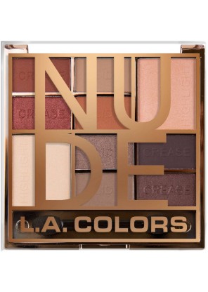 L.A.Colors Block 10 Color Eyeshadow Palette NUDE Палетка тіней