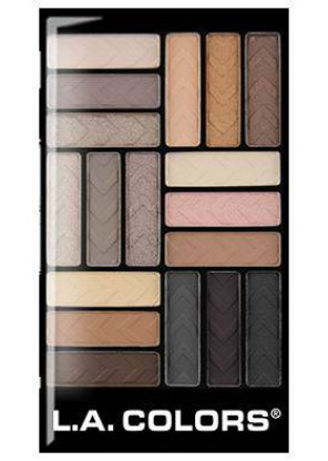 L.A.Colors 18 Color Gram Eyeshadow Palette-Downtown Brown палетка теней для глаз
